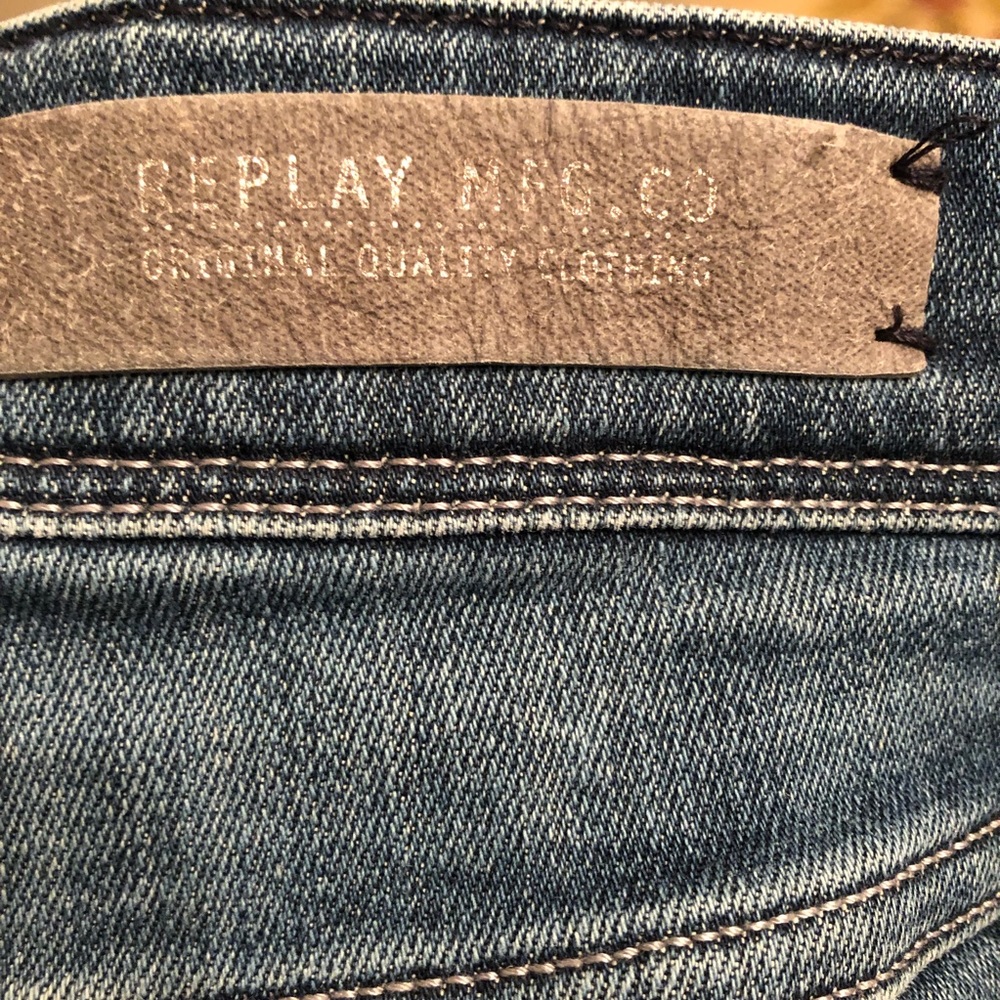 Replay Jeans Co MFG Distressed Denim skinny Jeans - Picture 5 of 6